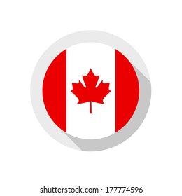 Flag of Canada, vector illustration
