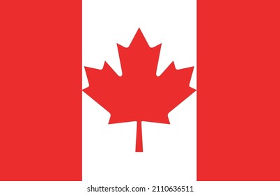 Flag of Canada. Vector illustration