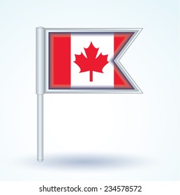Flag of Canada, vector illustration