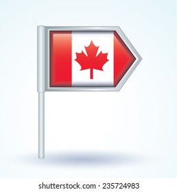Flag of Canada, vector illustration