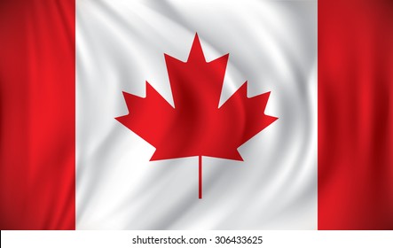 Flag of Canada - vector illustration