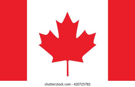 Flag of Canada. Vector illustration