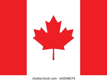 Flag of Canada vector illustration