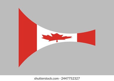 The flag of Canada, vector illustration of Canada flag, National flag of Canada, Happy Canada Day, Red maple leaf
