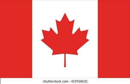 Flag of Canada vector image