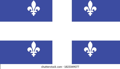 Flagge der kanadischen Provinz Quebec, Vektorgrafik