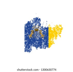 Flag Canary Islands of the old state