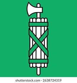 The Flag of Canton of St. Gallen, one of the 26 cantons of Switzerland. 
