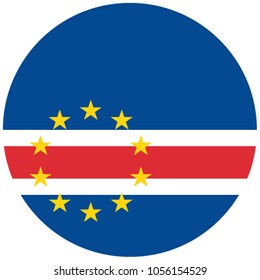 Flag of Cape Verde in circle