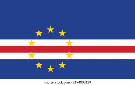 Flag of Cape Verde. National flag Cape Verde .