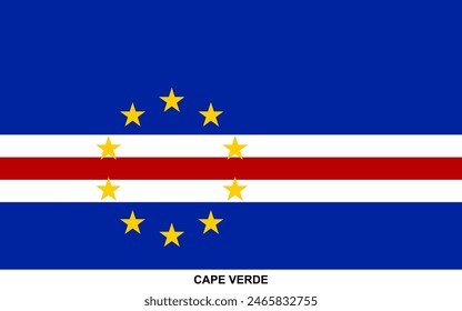 Flag of CAPE VERDE, CAPE VERDE national flag