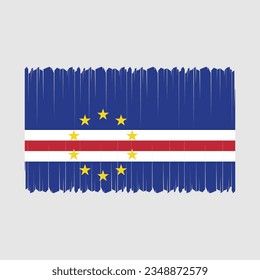 Flag of Cape Verde national country symbol vector illustration