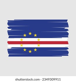 Flag of Cape Verde national country symbol vector illustration