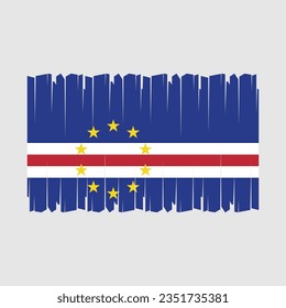 Flag of Cape Verde national country symbol vector illustration