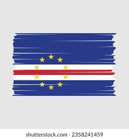 Flag of Cape Verde national country symbol Vector illustration