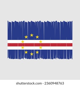 Flag of Cape Verde national country symbol Vector illustration