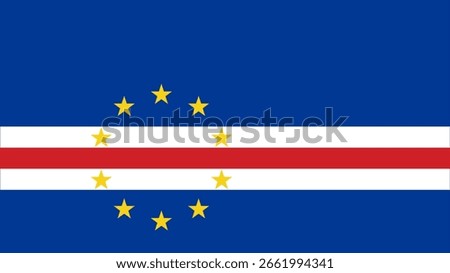Flag of Cape Verde representing national pride and heritage