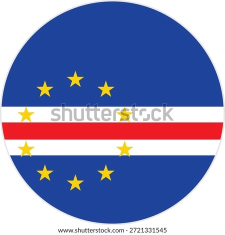 Flag of Cape Verde stock illustration 