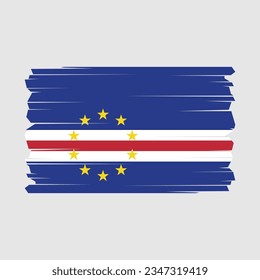 Flag of Cape Verde with Transparent Background