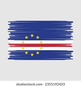 Flag of Cape Verde vector illustration