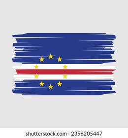 Flag of Cape Verde vector illustration