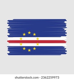 Flag of Cape Verde Vector Illustration