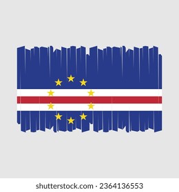 Flag of Cape Verde Vector Illustration