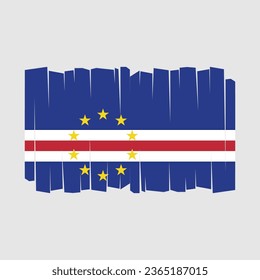 Flag of Cape Verde Vector Illustration