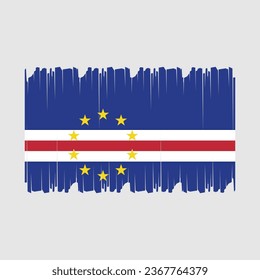 Flag of Cape Verde Vector Illustration