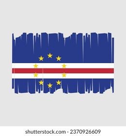 Flag of Cape Verde Vector Illustration