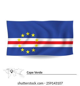 Flag of Cape Verde - vector illustration