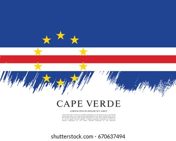 Flag of Cape Verde vector illustration