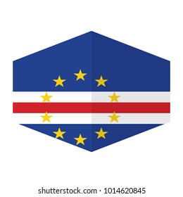 flag of Cape Verde,vector illustration of Cape Verde flag, official colors and proportion correctly. National Flag of Cape Verde, A Flag Illustration within a Sign of the country of Cape Verde.