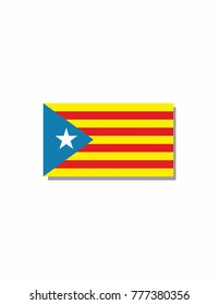 The Flag Of Catalonia