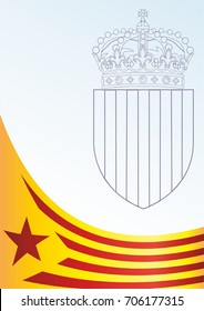 Flag of Catalonia, Autonomous communities of Spain, is an unofficial flag Catalan separatists, template for the award, an official document with the flag and the symbol of Catalonia