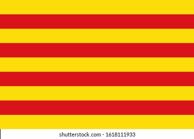 Сopy of the flag of Catalonia. The Senyera.