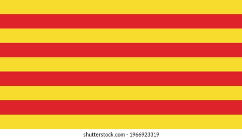 Flag of Catalonia  - Spain silhouette vector illustration
