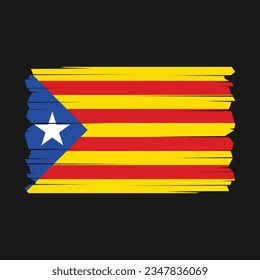 Flag of Catalonia with Transparent Background