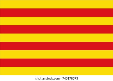 Flag of Catalonia vector