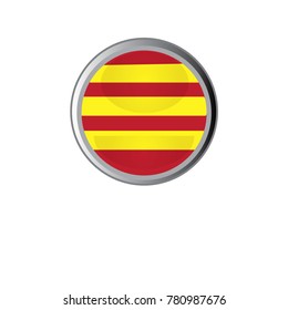 flag of Catalonia - vector illustation