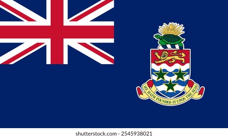 Flag of Cayman Islands, 16:9 Format, Cayman Islands Flag, Vector Images