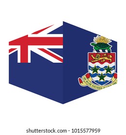 flag of Cayman Islands Ribbon,vector illustration of Cayman Islands Ribbon flag.