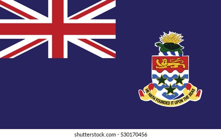 flag of cayman islands vector icon illustration eps10