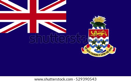 Flag of Cayman Islands vector illustration