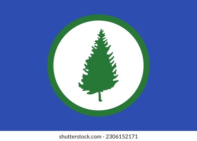 Flag of Cedar Bluff, Alabama, USA. 