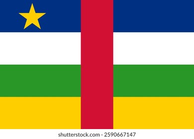 Flag of Central African Republic, 3:2 Format, Central African Republic Flag