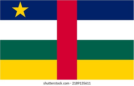 Flag of Central African Republic icon without frame