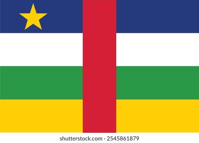 The flag of the Central African Republic was officially adopted in 1958