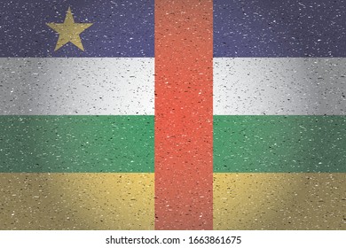 bandera de la república centroafricana en un fondo retro