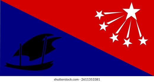 Flag of Central Province (Independent State of Papua New Guinea) Sentral Provins